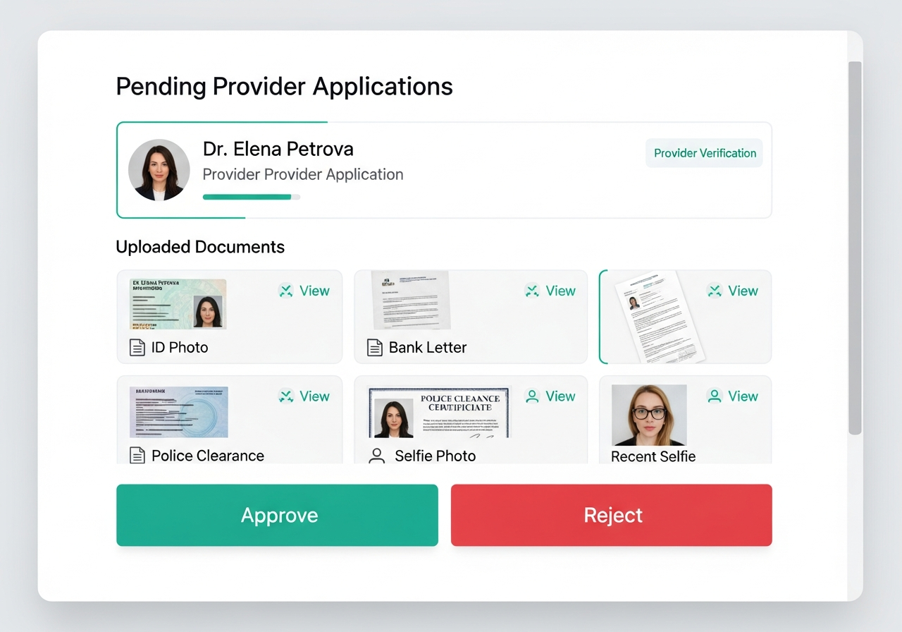 Provider verification