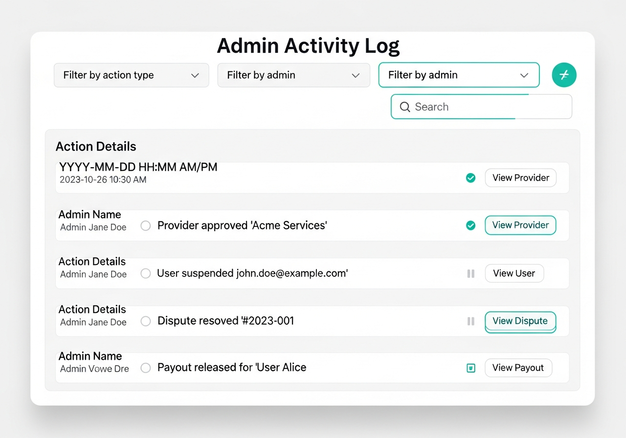 Activity log